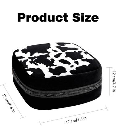 GIAPB Period Bag - Sanitary Napkin Storage & Makeup Pouch, Black and White Spots - Color 1739 - Buy Online on GoSupps.com