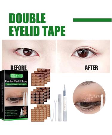 Double Eyelid Tape - Invisible Sticker Strips with Fork Rods Tweezers | Instant Eye Lift Eyelid Lifter Eye Tape for Droopy Eyes Fanelod - Buy Online on GoSupps.com