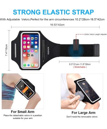 Optimized Sports Hardship Headphones & Cell Phone Bag for Jogging - Compatible with iPhone 14/13/12 Pro Max Huawei P50 Samsung Galaxy S22/S21/S20 - Black - Buy Online on GoSupps.com