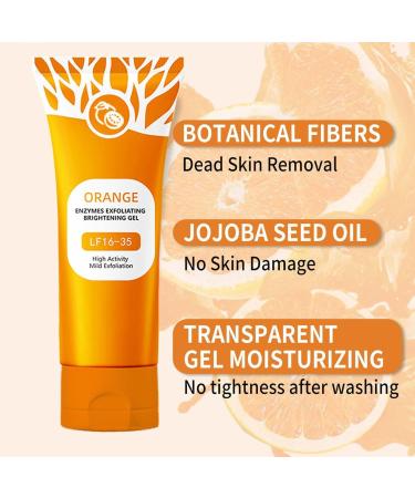 Orange Exfoliating Brightening Gel 50g Gel Exfoliant Visage Et Corps Gommage Corps Exfoliant Gelee Eclaircissante Gommage Gentle Exfoliator For Face Skin Exfoliator For Body (3PC 50g) 3PC 50 g (Lot de 1) - Buy Online on GoSupps.com