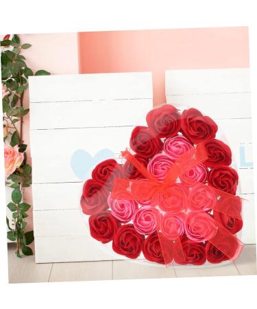 FOMIYES 4pcs Valentine's Day present rose flower soap bath soap rose asmr floral scented bath soap immortal wedding decor Party Artificial soap flower plastic flower arrangement delicate 17.5x17cmx4pcs As Shownx4pcs - Buy Online on GoSupps.com