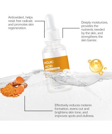 Shantou Hoygi Biological Facial Cleanser with Turmeric + Kojic Acid Serum Facial Foam Cleanser Cleanses the Skin Whitening and Moisturizing Brightens Spots Exfoliating Suitable for all Skin Types - Buy Online on GoSupps.com