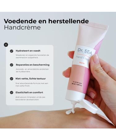 Doctor Sea Cosmetics LTD DR SEA Nourishing Hand Cream with Shea Butter & Precious Oils Hydrates Repairs & Protects Strengthens the Nails & Softens the Skin 50ml - Buy Online on GoSupps.com