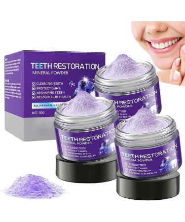Oyikey Tooth Restoration Mineral Powder, Garageline Tooth Mineral Powder, Effective for Strengthening Teeth and Gums, Protecting Gums, Tooth Restoration Mineral Powder (3)