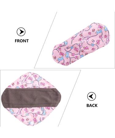 Healifty Reusable Organic Bamboo Menstrual Pads - 5Pcs Breathable Panty Liners for Women - Random Color Sanitary Towel - Buy Online on GoSupps.com