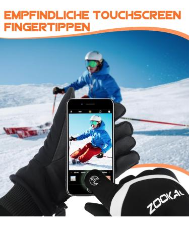 Zookao Winter Gloves for Men & Women - Touchscreen Bicycle & Skiing Gloves Non-Slip Thermal Running & Cycling Gear - Buy Online on GoSupps.com