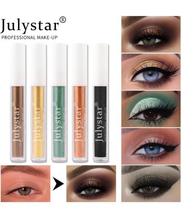 Liquid Eyeshadow XIXIAN 10pcs 2.5ml Liquid Eyeshadow Shiny Long-lasting Brush Structure Glitter Charming Eye Makeup - Buy Online on GoSupps.com