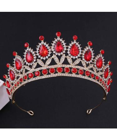 Red Tiaras and Crowns for Women - Bridal, Wedding, Princess, Party Headpiece - Buy Online on GoSupps.com