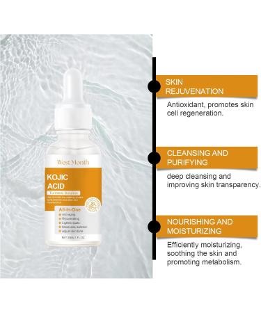 Kojic Acid Turmeric Oil - Dark Spot Remover for Face - Kojic Acid Serum - Turmeric Oil Dark Spot Corrector - Kojic Acid Remove Facial Melasma Acne - Anti Aging Face Serum Moisturzing(2pc) - Buy Online on GoSupps.com