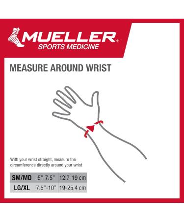 MUELLER Sports Medicine Reversible Wrist Stabilizer | Wrist Pain Relief Support for Carpal Tunnel Tendinitis & Arthritis | Small/Medium Taupe - Buy Online on GoSupps.com