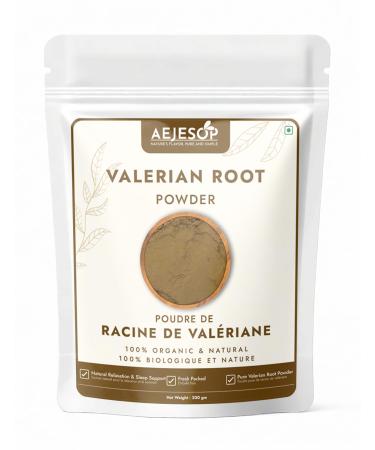 AEJESOP Organic Valerian Root Powder 100% Natural Sleep Support Supplement Fresh Packed Pure Root Extract 200g