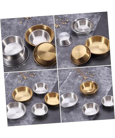 Ciieeo 6 Pcs Dish Soy Sauce Bowl Stainless Steel Household 7X7X2CMx3pcs Silverx3pcs - Buy Online on GoSupps.com
