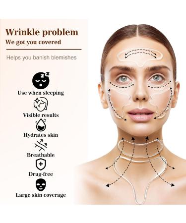 Forehead Wrinkle Patches 11Pc Silicone Frown Facial Patches Reusable Forehead Wrinkles Treatment Silicone Face Patches Smooth Eye Mouth Forehead Wrinkles Anti-Ageing Wrinkl Treatment for Women - Buy Online on GoSupps.com