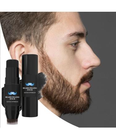 Beard Filler for Men Filler and Brush 7g Sweatproof Tint Waterproof for Facial Hair Beard and Facial Hair Brush - Buy Online on GoSupps.com