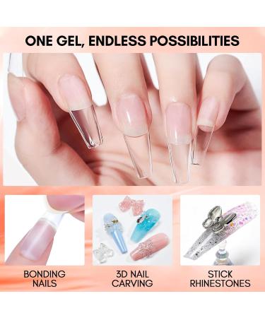 Makartt Solid Nail Glue Gel - Super Adhesive for False Nail Tips | 0.5 fl oz | Long Lasting Lamp Curing Perfect for Salon & Home Use | Clear Nail Art Solution - Buy Online on GoSupps.com