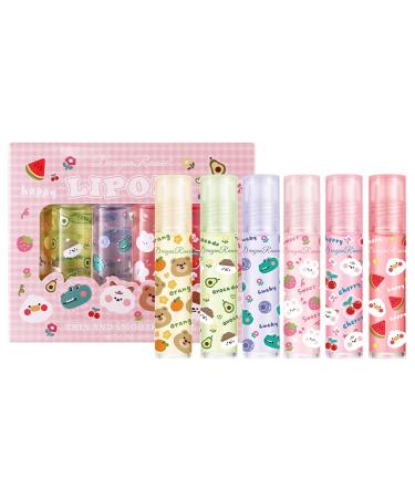 6 Pack Clear Moisturizing Lip Plumper for Hydrated and Smooth Lips to Eliminate Dull Lips and Fine Lines