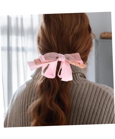 Banana Clip Fishtail Holder French Clincher Combs Banana Bow Clip Bow Clip for Women Miss Plastic Curlers Hair - Buy Online on GoSupps.com