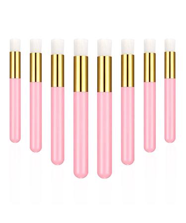 AAFB 20 Pieces Pink Lash Shampoo Brush for Cleansing  Peel Off Blackhead Cleanser Brush Remover Tool  Lash wash Brush for Eyelash Extensions  Makeup Bath Lash Brush (Pink)