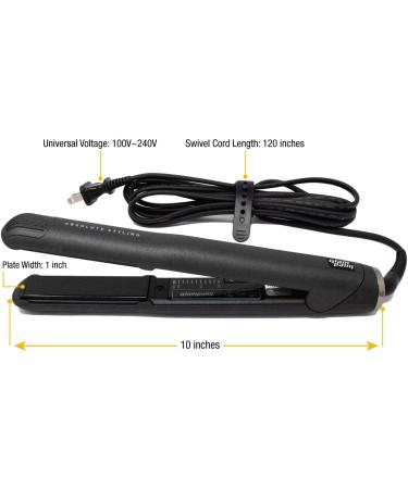 Glampalm 1 Ceramic Professional Hair Iron - Adjustable Temperature up to 450 F Straighten & Curl Made in Korea 2-Year Warranty | International Shipping Available - Buy Online on GoSupps.com