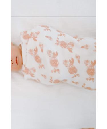 aden + anais Snuggle Knit Newborn Gift Set - Knotted Gown, Swaddle Blanket, Hat, Bib - 0-3 Months Rosettes - Buy Online on GoSupps.com