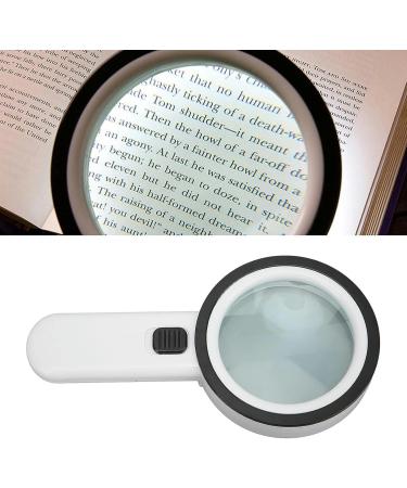 Portable Handheld Magnifier Glass Magnifier 8cm 30X Handheld Optical Magnifier High Power with 12 LED Lights Magnifiers Full of Stars - Buy Online on GoSupps.com