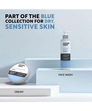 Clever Soap Intensely Moisturising Hand Face & Body Cream - Suitable For Eczema Rosacea & Rough Dry Sensitive Skin - Gentle Hydrating Emollient - Fragrance-free Hypoallergenic Care & Relief - Buy Online on GoSupps.com
