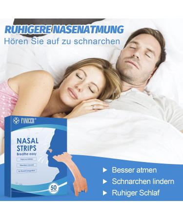 50 Anti-Snoring Nose Strips - Sleep Better with Effective Nose Paving for Men & Women | Easing Breathing & Reducing Snoring - Buy Online on GoSupps.com