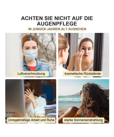 Buy Collagen Eye Pads - 60 Anti-Aging Pads for Dark Circles & Puffiness with Hyaluronic Acid - Gold Radiance Treatment - Buy Online on GoSupps.com