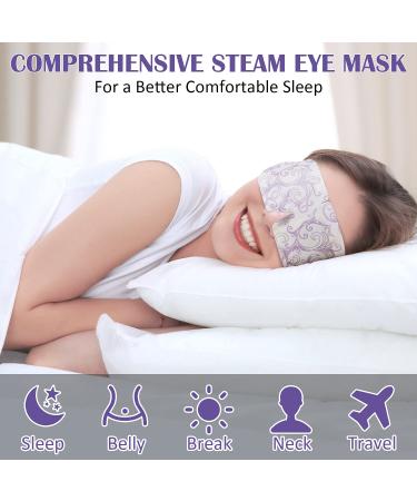 16 Disposable Eye Masks for Dark Circles & Puffiness | Soothing Lavender Steam Relief for Headaches & Eye Fatigue - Buy Online on GoSupps.com