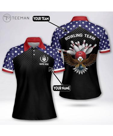 TEEMAN Personalized 3D Pink Bowling Shirts for Women - Custom Funny Team Jerseys - Buy Online on GoSupps.com
