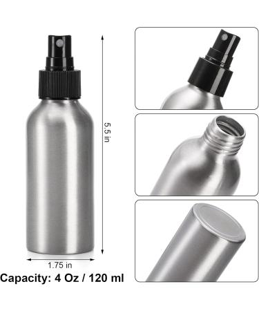 YOUEON 12 Pack 120ml Metal Spray Bottles - Refillable Aluminum Atomizers for Travel Cleaning & Gardening | Reusable Empty Spray Bottle - Buy Online on GoSupps.com