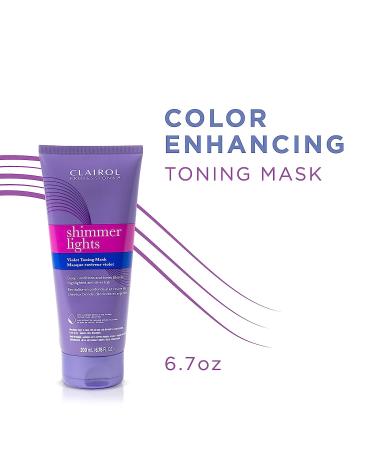 Clairol Professional Shimmer Lights Violet Toning Mask - Neutralize Brassy Tones for Refreshing Blonde Hair 200mL - Buy Online on GoSupps.com