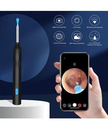 Ear Wax Removal Ear Wax Removal Tool Camera with 1440P Ear Cleaner with Camera and 7 Pcs Ear Set Earwax Removal Kit with 6 Led Lights for iPhone IPad Android Phones (Black) - Buy Online on GoSupps.com