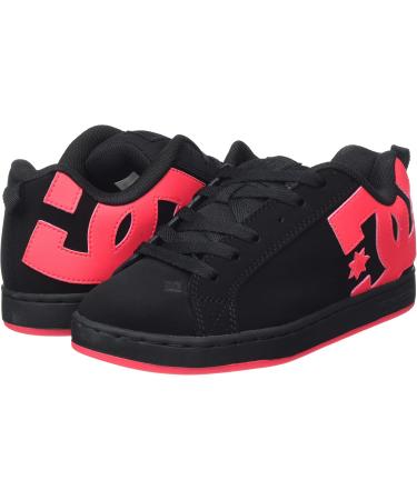 DC Shoes Women's Court Graffik Slippers - Black & Hot Pink | Size 38.5 EU - Stylish Comfort for Every Occasion - Buy Online on GoSupps.com