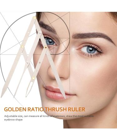 R gle Sourcils Acier Inoxydable R gle du Outil de Mesure pour Dessiner les Sourcils Argent - Buy Online on GoSupps.com