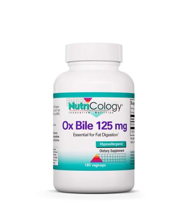 Nutricology Ox Bile 125 mg 180 Vegicaps