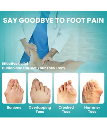 Welnove Bunion Corrector for Women - Adjustable Orthopedic Big Toe Splint & Brace | Effective Bunion Relief for Right Feet (Black - Buy Online on GoSupps.com