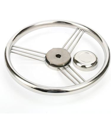 Amarine-made 13.5 9 Spoke Stainless Boat Steering Wheel - 10 Degree | 9500S380 - Buy Online on GoSupps.com