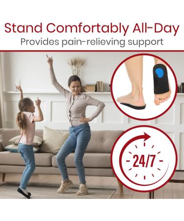 Envelop 3/4 Arch Support Inserts | Orthotic Insoles for Plantar Fasciitis Flat Feet & Foot Pain Relief | Men's & Women's Shoe Inserts for Running & Basketball (L US Men 9.5-11 Women 9-10.5 - Buy Online on GoSupps.com