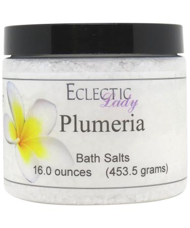 Plumeria Bath Salts by Eclectic Lady  16 ounces