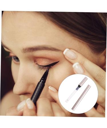 VINTORKY 5pcs Eyeliner Empty Pipe Bottle Refillable Eyeliner Pen Dropper Empty Cuticle Oil Pen Golden Plastic - Buy Online on GoSupps.com