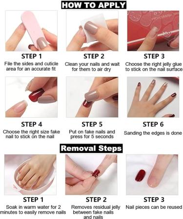 Black Daisy Design Press On Nails - Medium | Full Cover Tips for Women & Girls | Spring/Summer Salon Nail Art - Buy Online on GoSupps.com