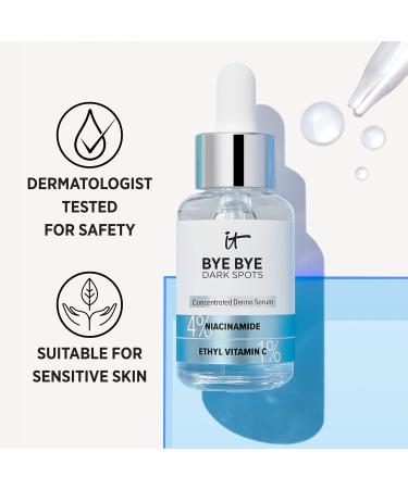 IT Cosmetics Bye Bye Dark Spots Serum - 4% Niacinamide & 1% Ethyl Vitamin C - 1 fl oz - Buy Online on GoSupps.com