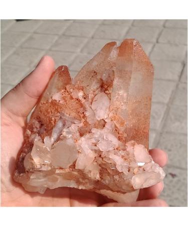200-800g Natural Red Crystal Cluster Original Stone Crystal Quartz Specimen Rock Raw Gemstone Reiki Decor ZJGIDTEM (Color : About 400g) - Buy Online on GoSupps.com