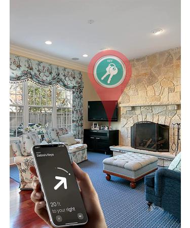 KWQ 2021 Airtag Leather Case with Key Chain | Anti-Scratch GPS Protective Cover for Backpack, Clothing Bag | Black - Buy Online on GoSupps.com