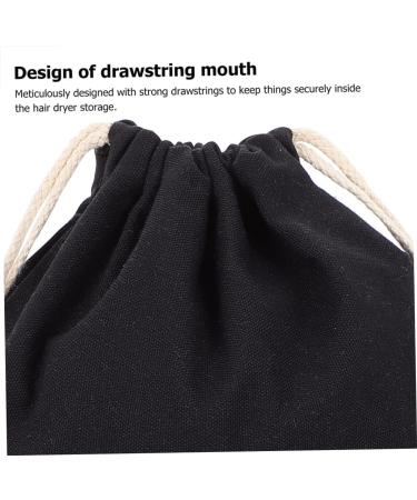 4pcs Hair Dryer Storage Bag Storage Bags Curly Hair Wig Canvas Drawstring Hair Dryer Carriers Travel - Buy Online on GoSupps.com