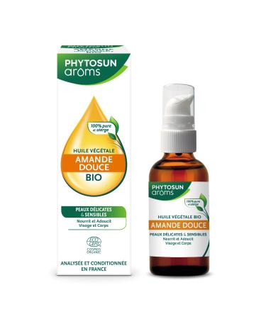 PHYTOSUN AROMS Huile V g tale Amande Douce BIO 100 % pure et vierge 50 ml
