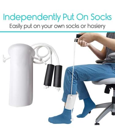 Mona43Henry Sock Aid Easy On and Off Stocking Slider Pulling Assist Device Compression Sock Helper Aide Tool Dressing Assist for ElderlyPregnant Dependable - Buy Online on GoSupps.com