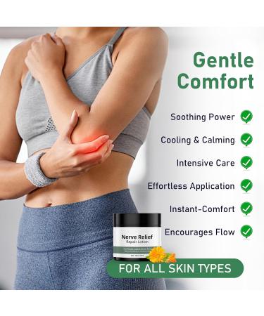 2PC Nerve Relief Repair Lotion Cream Neuropathy Lotion with Arnica Deeply Moisturizes Skin Keep Soft Smooth Suitable for Muscle Lumbar Neck Hands and Feet 1 Fl Oz (Pack of 2) - Buy Online on GoSupps.com