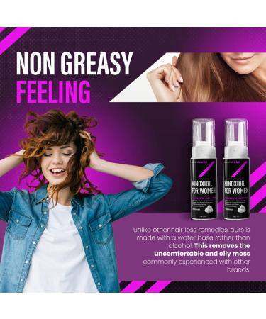 FolliGuard 5% Minoxidil Foam for Women - 3 Month Supply | Hair Growth Treatment with Biotin, DHT Blockers, Vitamins, and Herbs - Buy Online on GoSupps.com
